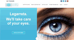 Desktop Screenshot of legarretaeyecenter.com