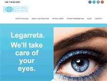 Tablet Screenshot of legarretaeyecenter.com